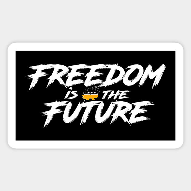 Freedom is the Future Sticker by The Libertarian Frontier 